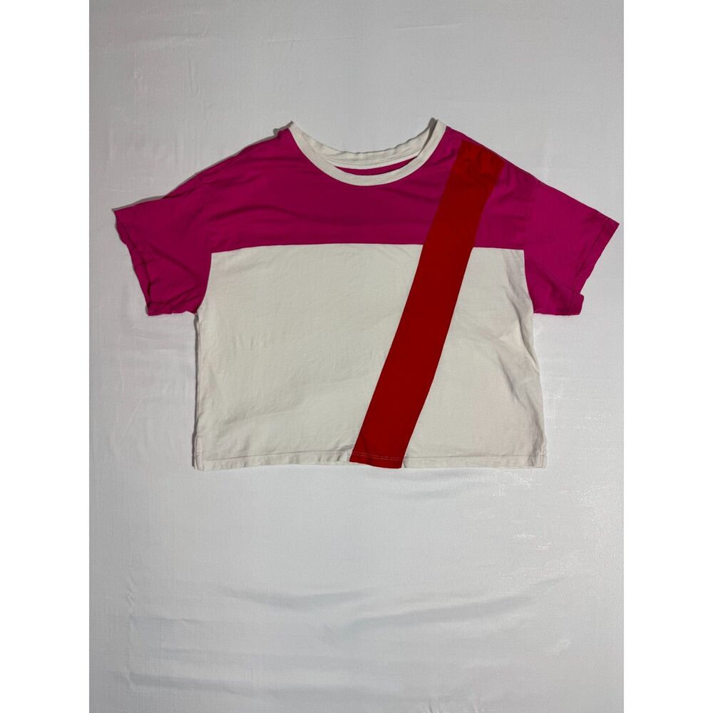 Maeve Spliced Boxy Tee | Size Small